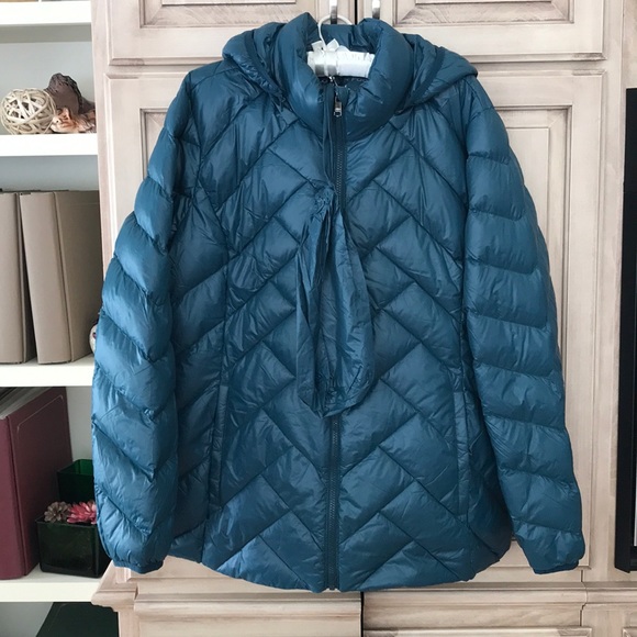 London Fog Jackets & Blazers - London Fog down coat XXL teal NWT